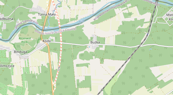 Area di sosta per camper sulla carta