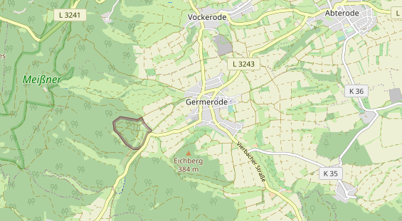 Aire camping-car sur la carte