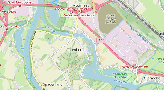 Area di sosta per camper sulla carta