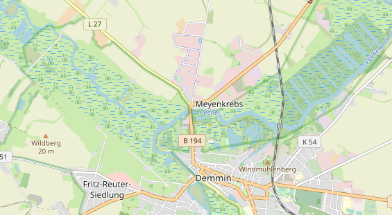 Area di sosta per camper sulla carta