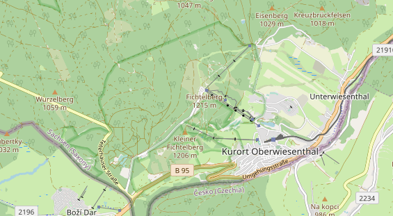 Área para autocaravana en la tarjeta