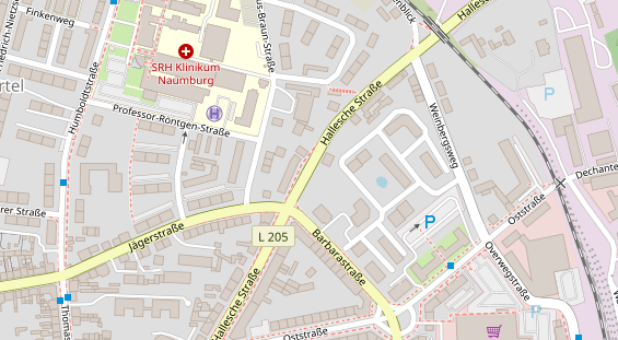 Stellplatz auf Satellitenbild