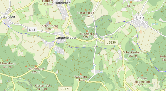 Area di sosta per camper sulla carta