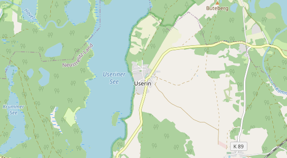 Aire camping-car sur la carte