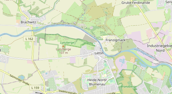 Area di sosta per camper sulla carta