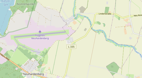 Área para autocaravana en la tarjeta