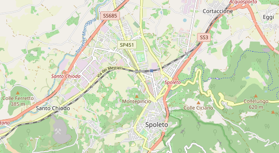 Aire camping-car sur la carte