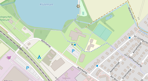 Stellplatz auf Satellitenbild