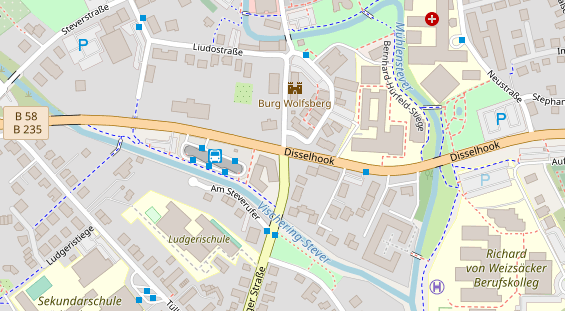 Stellplatz auf Satellitenbild