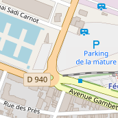 place de parking auf Karte
