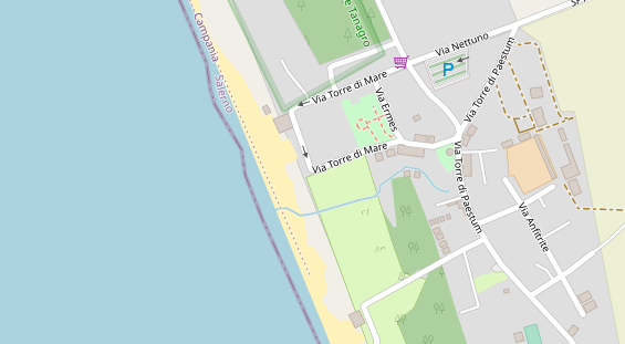 Stellplatz auf Satellitenbild