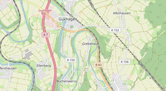 Area di sosta per camper sulla carta