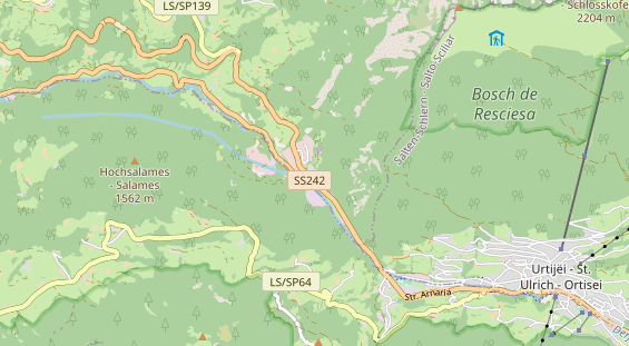 Aire camping-car sur la carte