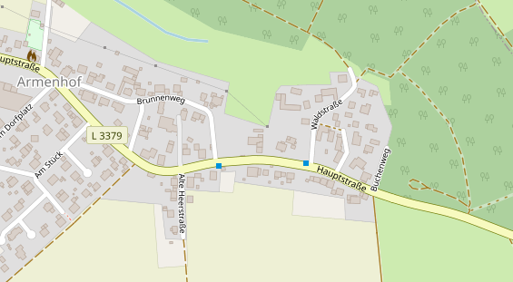 Stellplatz auf Satellitenbild