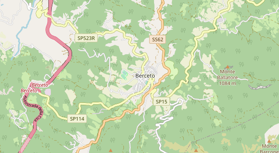 Aire camping-car sur la carte