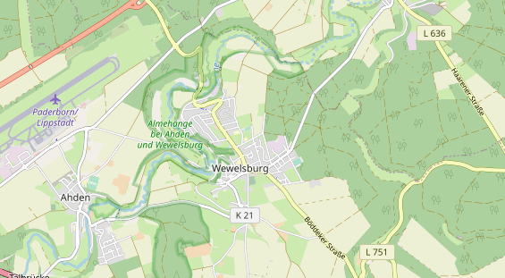 Área para autocaravana en la tarjeta