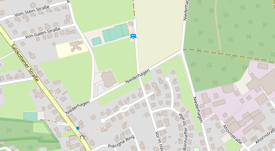 Stellplatz auf Satellitenbild