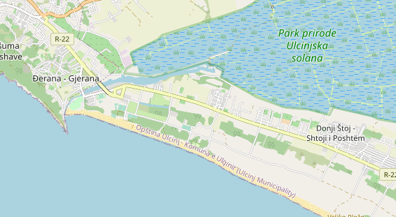 Área para autocaravana en la tarjeta