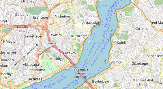 Aire camping-car sur la carte