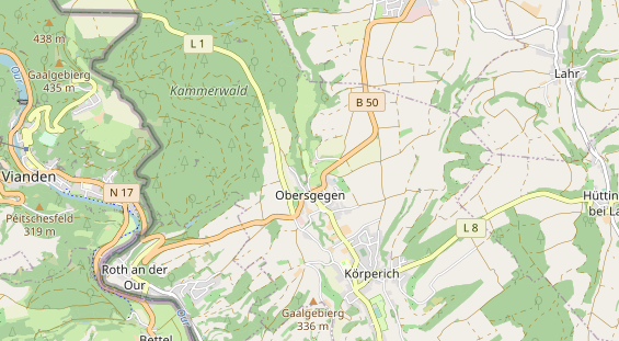 Aire camping-car sur la carte