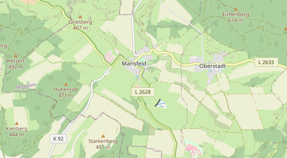 Area di sosta per camper sulla carta