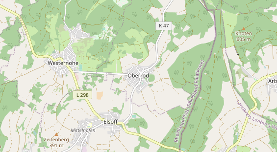 Aire camping-car sur la carte