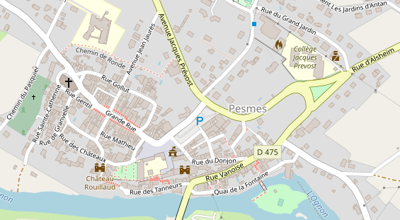 Stellplatz auf Satellitenbild