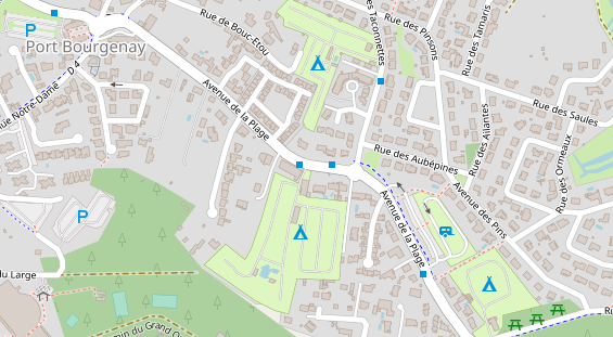 Stellplatz auf Satellitenbild