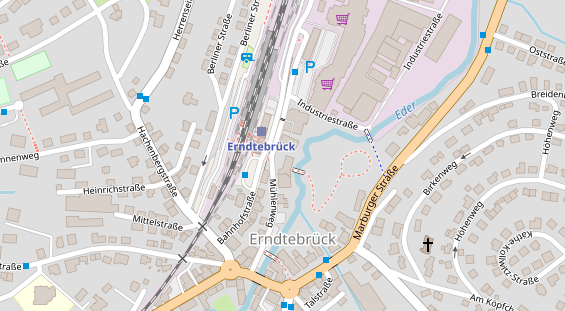 Stellplatz auf Satellitenbild