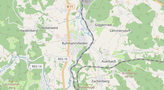 Area di sosta per camper sulla carta