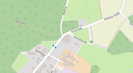 Stellplatz auf Satellitenbild