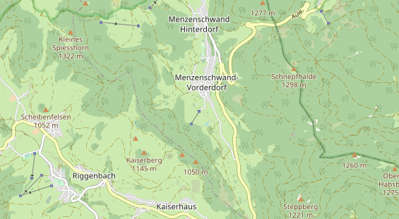 Aire camping-car sur la carte