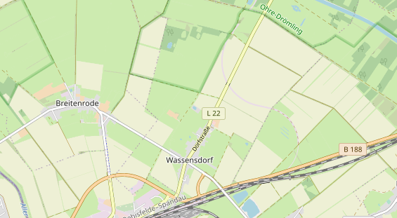 Aire camping-car sur la carte