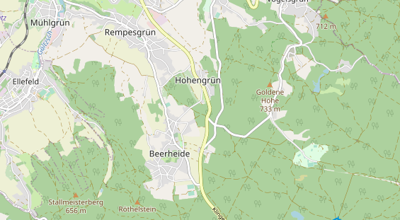 Área para autocaravana en la tarjeta