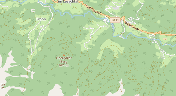 Aire camping-car sur la carte