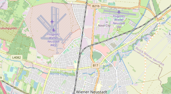 Aire camping-car sur la carte