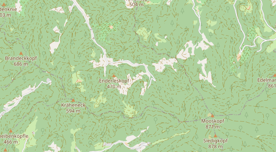 Area di sosta per camper sulla carta