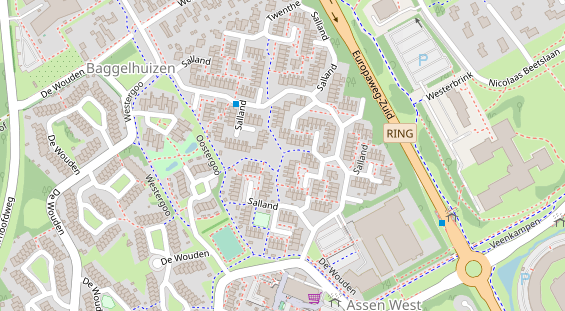 Stellplatz auf Satellitenbild