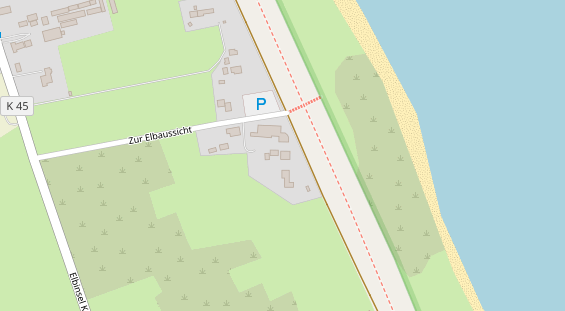 Stellplatz auf Satellitenbild