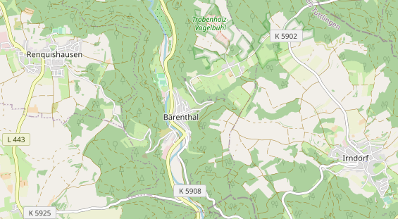 Area di sosta per camper sulla carta