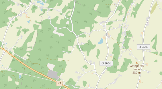 Aire camping-car sur la carte