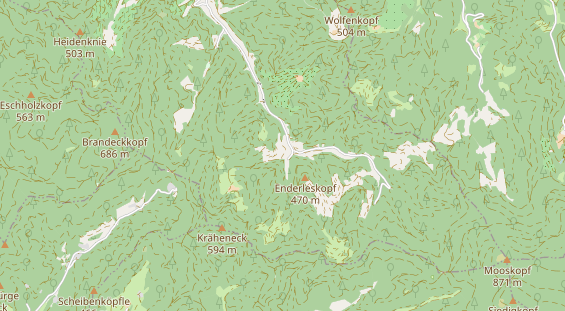 Aire camping-car sur la carte