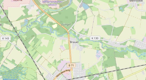 Aire camping-car sur la carte
