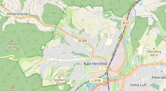 Area di sosta per camper sulla carta