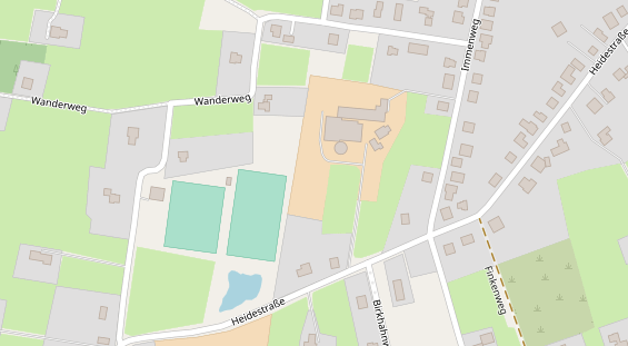 Stellplatz auf Satellitenbild