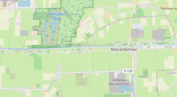 Area di sosta per camper sulla carta
