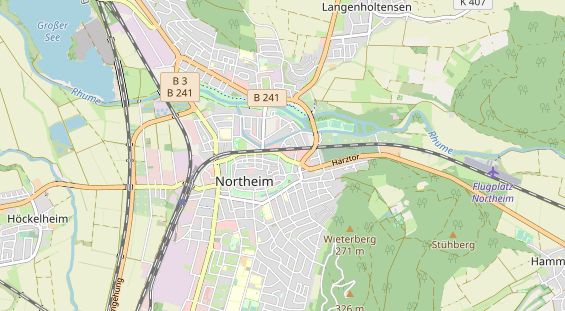 Area di sosta per camper sulla carta