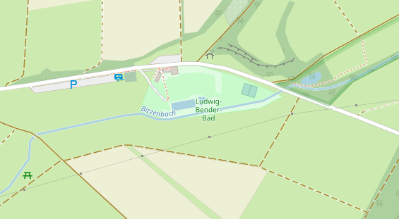 Stellplatz auf Satellitenbild