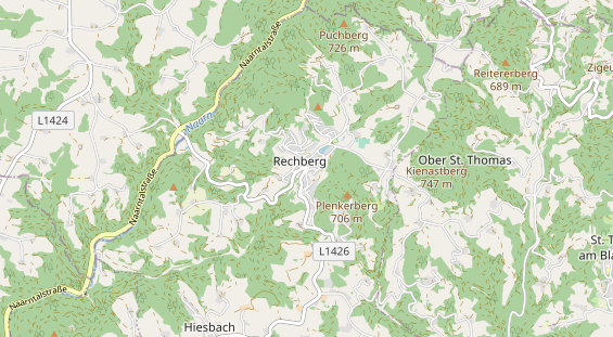 Aire camping-car sur la carte
