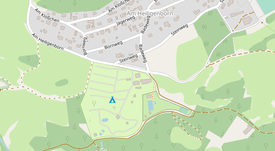 Stellplatz auf Satellitenbild